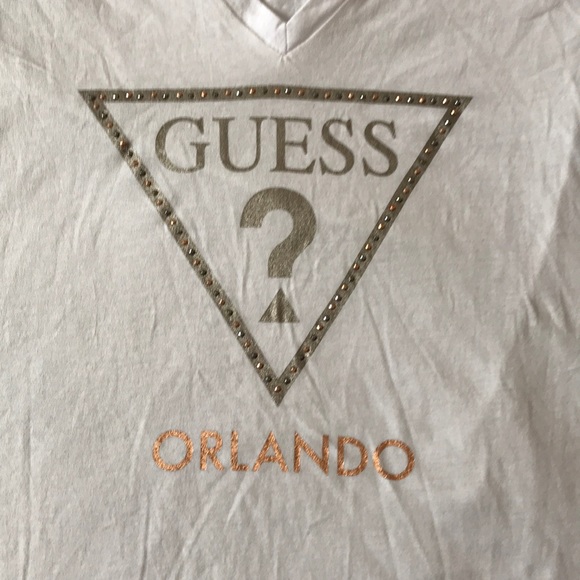 Guess Orlando rose gold and sliver t shirt - Picture 2 of 4
